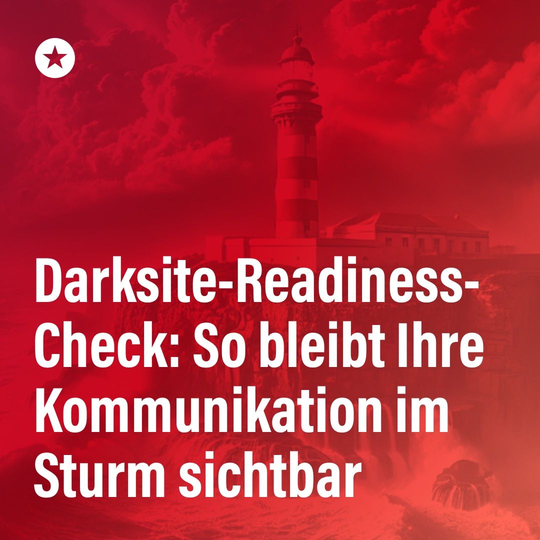 Wie schnell ist eure Krisenkommunikation auf Sendung, wenn die IT ausfällt? 

Mit einem Darksite-Readiness-Check findet ihr’s raus – und sorgt dafür, dass euer Leuchtturm im Ernstfall wirklich leuchtet. 

Jetzt prüfen, bevor der Nebel kommt! 
👉 netfed.de/expertise/news…