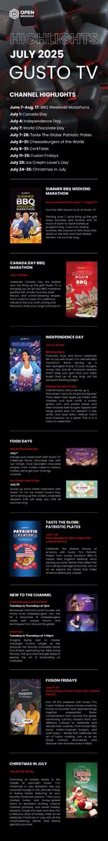 open_browser's tweet image. Check out Gusto TV&apos;s July preview. 
lt&apos;s all about to be revealed!🔥🔥🔥 
How to watch: Open the Open Browser, then go to live, find &quot;GustoTV&quot; to watch!🔥🔥🔥 
Stay tuned to our X page and don&apos;t miss a moment!🔥🔥🔥 
#OpenBrowser #GustoTV @gustotv