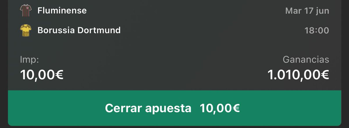 CUOTÓN <a href="/101/">໊</a> CALENTORROO🔥

Después de quedarnos a un gol de la cuota <a href="/101/">໊</a> de ayer vamos con este cuotón de los alemanes que nos van a pagar el primer viaje del verano.

50 ❤️ y 🔁 y os la sueltooo rapidita viciosos
👇🏻La dejo en el primero comentario