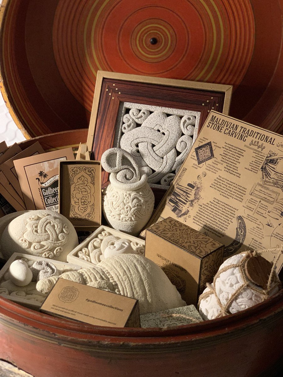 #maldives traditional coral art inspired products , hand crafted by #gadheemeecollections