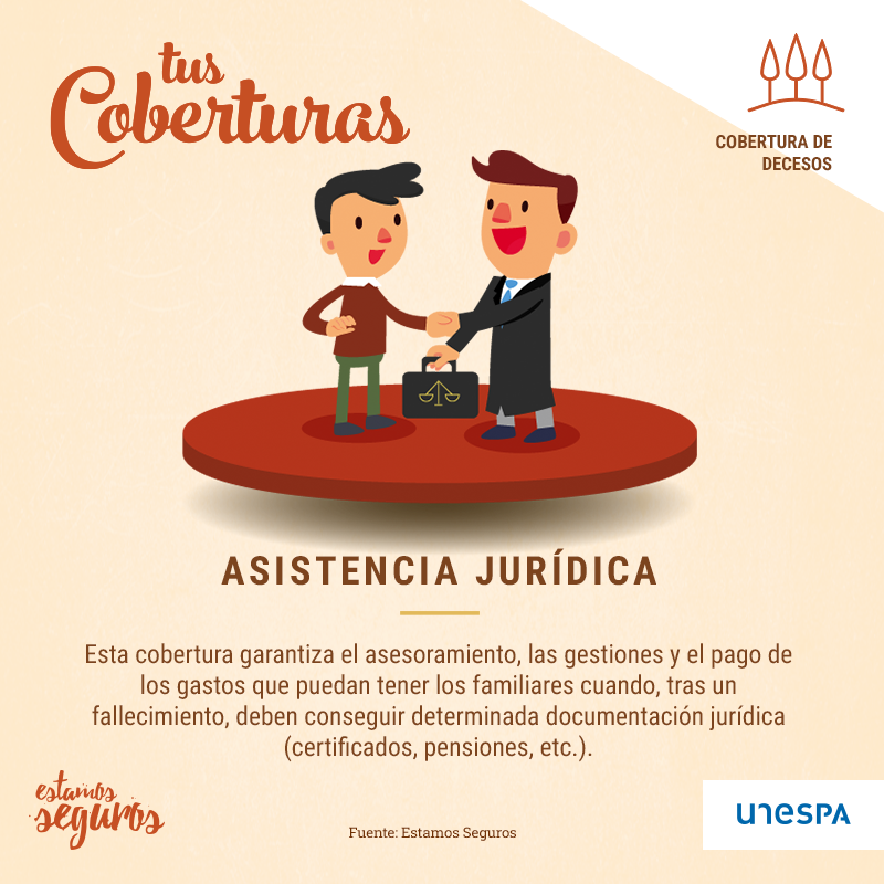 El seguro te protege en los trances más desafortunados, como el fallecimiento. En #TusCoberturas, <a href="/EstamosSeguros_/">Estamos Seguros</a> explica cómo esta cobertura proporciona la asesoría legal, las gestiones y gastos que puedan tener tus familiares.