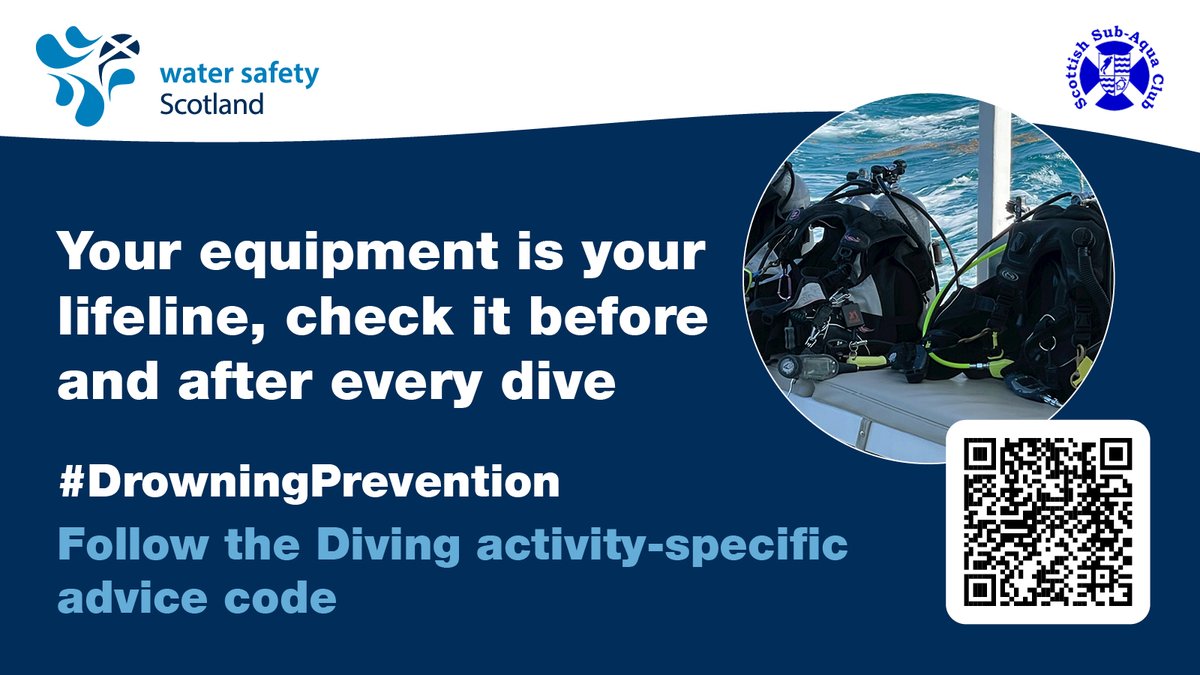 WaterSafetyScotland (@watersafetyscot) on Twitter photo Make sure you dive safely.
Refresh yourself and check your equipment.
#DrowningPrevention Make sure you dive safely.
Refresh yourself and check your equipment.
#DrowningPrevention