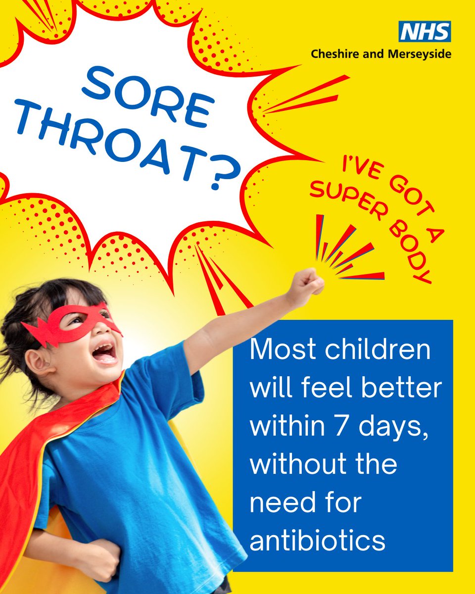 Illnesses like coughs, sore throats and ear ache are extremely common in young children, but did you know that our children’s ‘super bodies’ are designed to fight off many common illnesses, without the need for antibiotics? 🦸💊 ❌