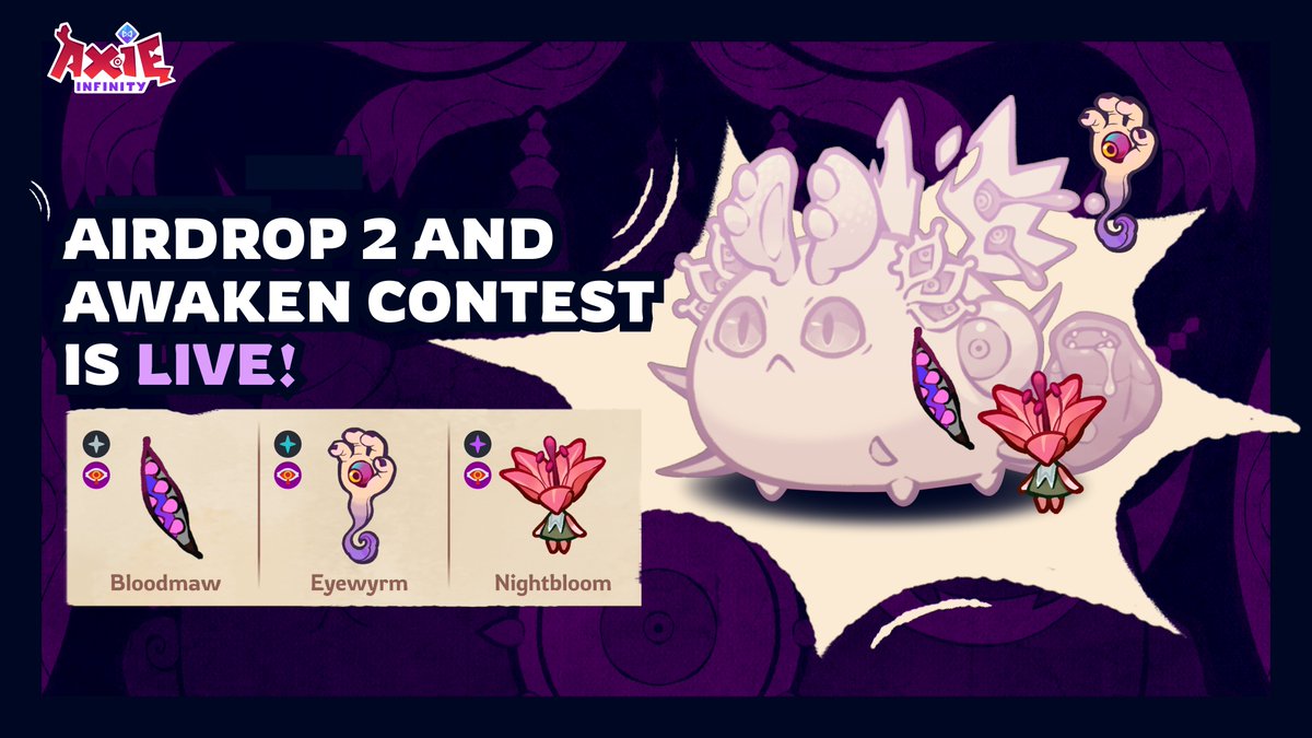 We've just sent out Nightmare accessories to ALL Airdrop 2 recipients and #AwakenedNightmare Contest winners!

Check your Ronin Wallets for Bloodmaw, Eyewyrm and Nightbloom gifts.

Show us the accessories you got below 👇