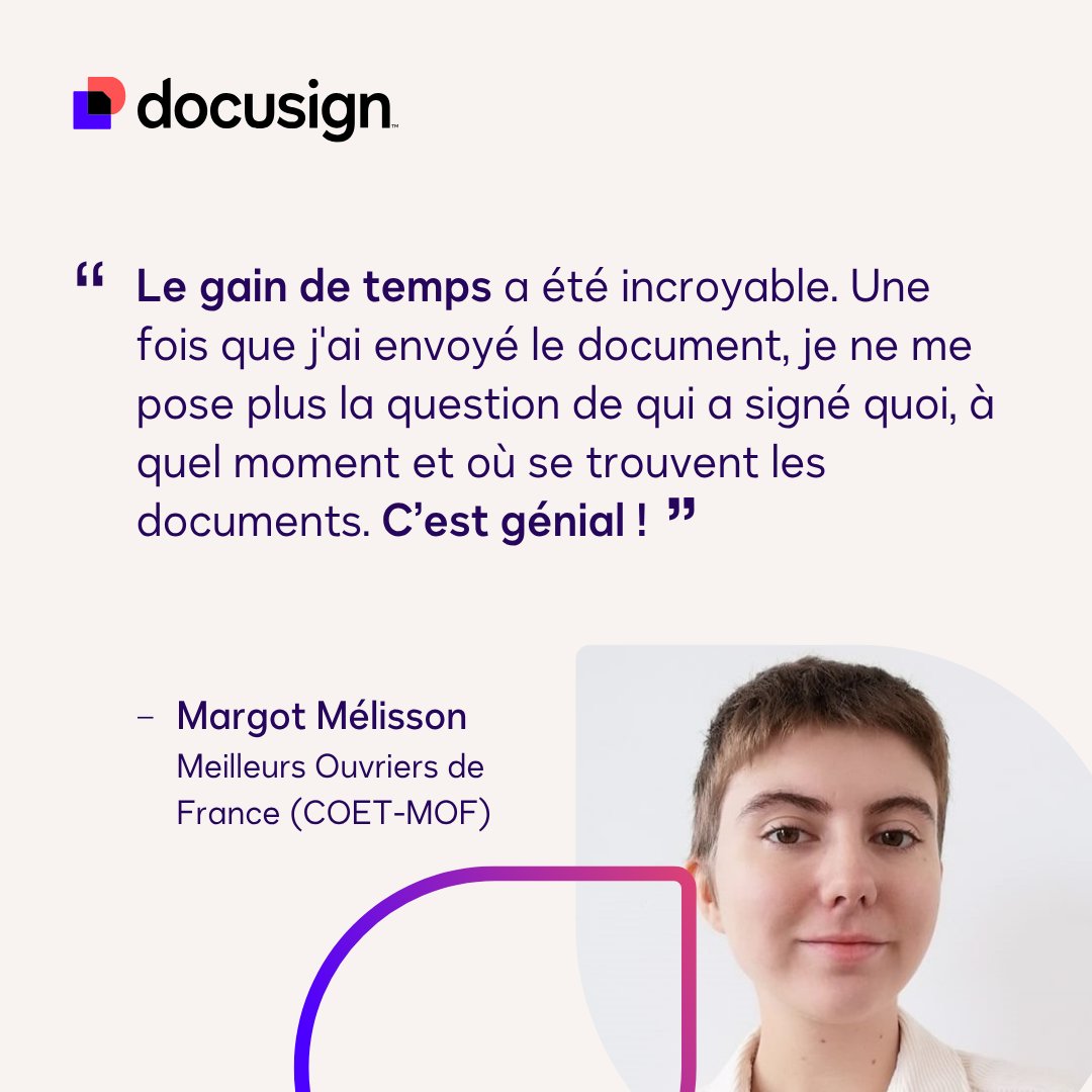 Et si vos contrats devenaient des accélérateurs de performance avec #DocusignIAM ? 🚀
Le COET-MOF gère +2 000 bénévoles sans paperasse ni stress.
📈 Intégration rapide
🖊️ Signatures en heures
📂 Suivi centralisé
➡️ ow.ly/X4Zg50Wa2wF
#TransformationDigitale
