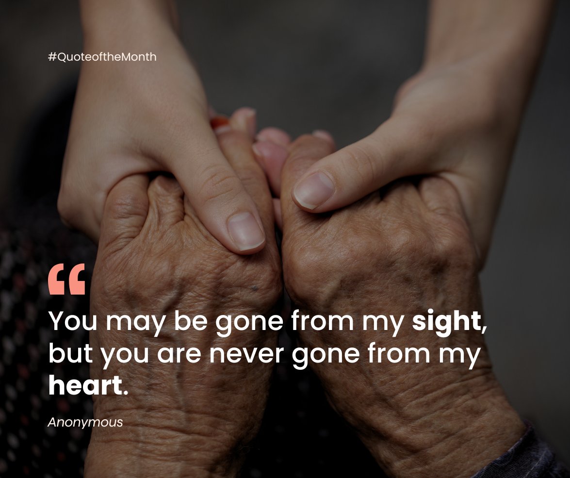 A beautiful quote for those of you missing a loved one this June 💭

#QuoteOfTheMonth #celebrationoflife