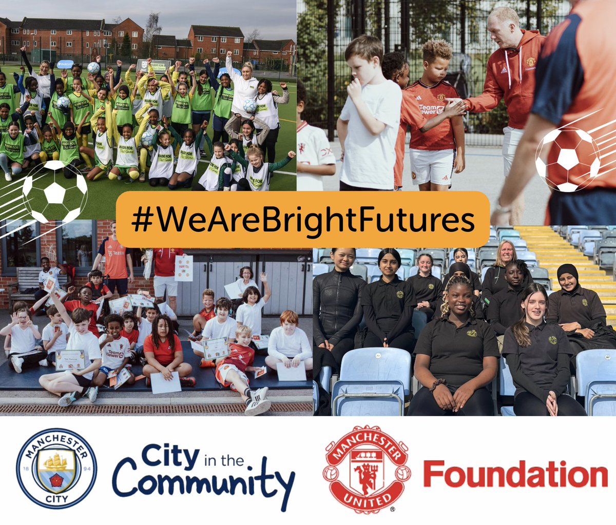 Bright Futures Educational Trust (@brightfutureset) on Twitter photo At Bright Futures, football is a key part of school life. β½ π
Our schools actively participate in the sport, and we are proud to have strong partnerships with Manchester's two major football clubsβCityπ΅ and Unitedπ΄
πͺ <a href="/YouthSportTrust/">Youth Sport Trust</a> <a href="/MU_Foundation/">Manchester United Foundation</a> <a href="/citcmancity/">City in the Community</a> #NSSW At Bright Futures, football is a key part of school life. β½ π
Our schools actively participate in the sport, and we are proud to have strong partnerships with Manchester's two major football clubsβCityπ΅ and Unitedπ΄
πͺ <a href="/YouthSportTrust/">Youth Sport Trust</a> <a href="/MU_Foundation/">Manchester United Foundation</a> <a href="/citcmancity/">City in the Community</a> #NSSW