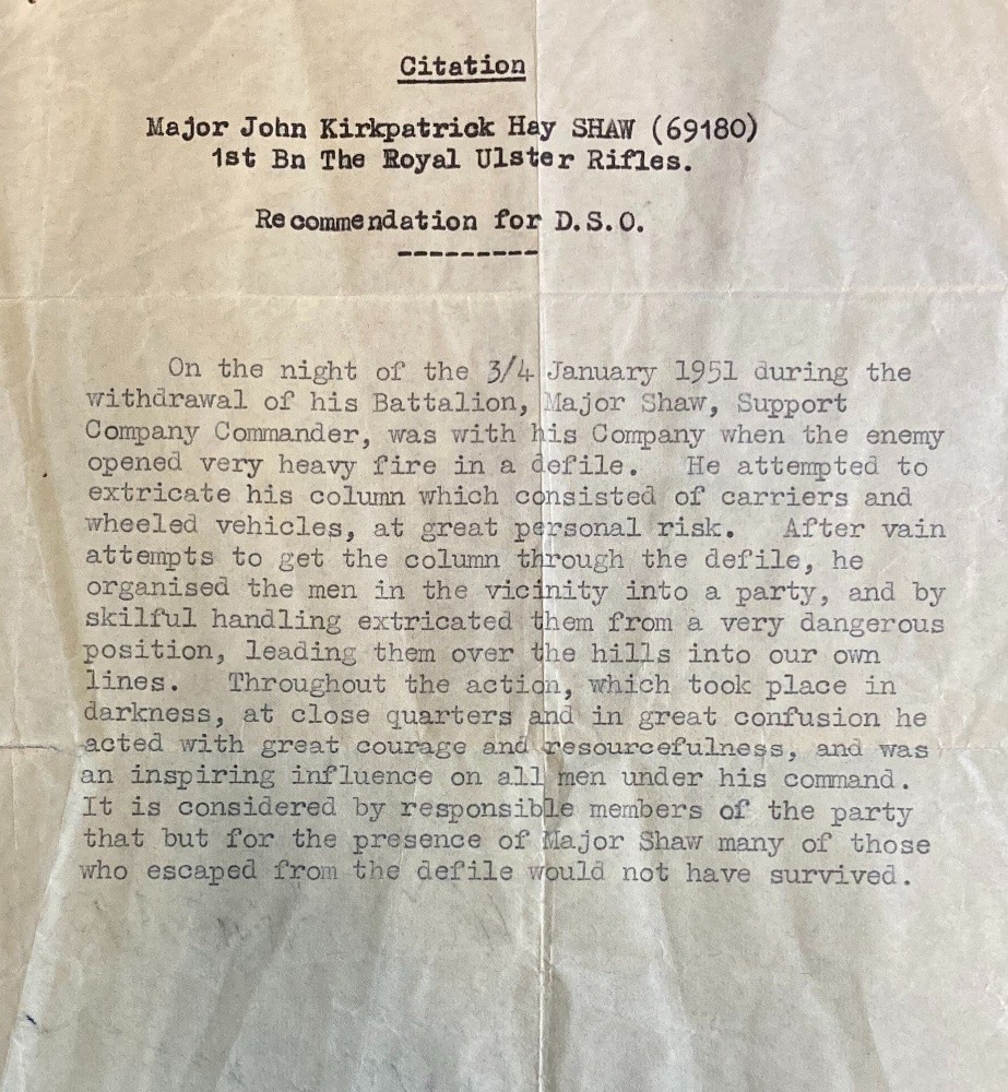 untoldthemuseum's tweet image. ‘Throughout the action (Suwon), which took place in great darkness, at close quarters and in great confusion, he acted with great courage and resourcefulness, and was an inspiring influence on all men under his command.’ 

#untoldthemuseum #KoreanWar #wewillrememberthem