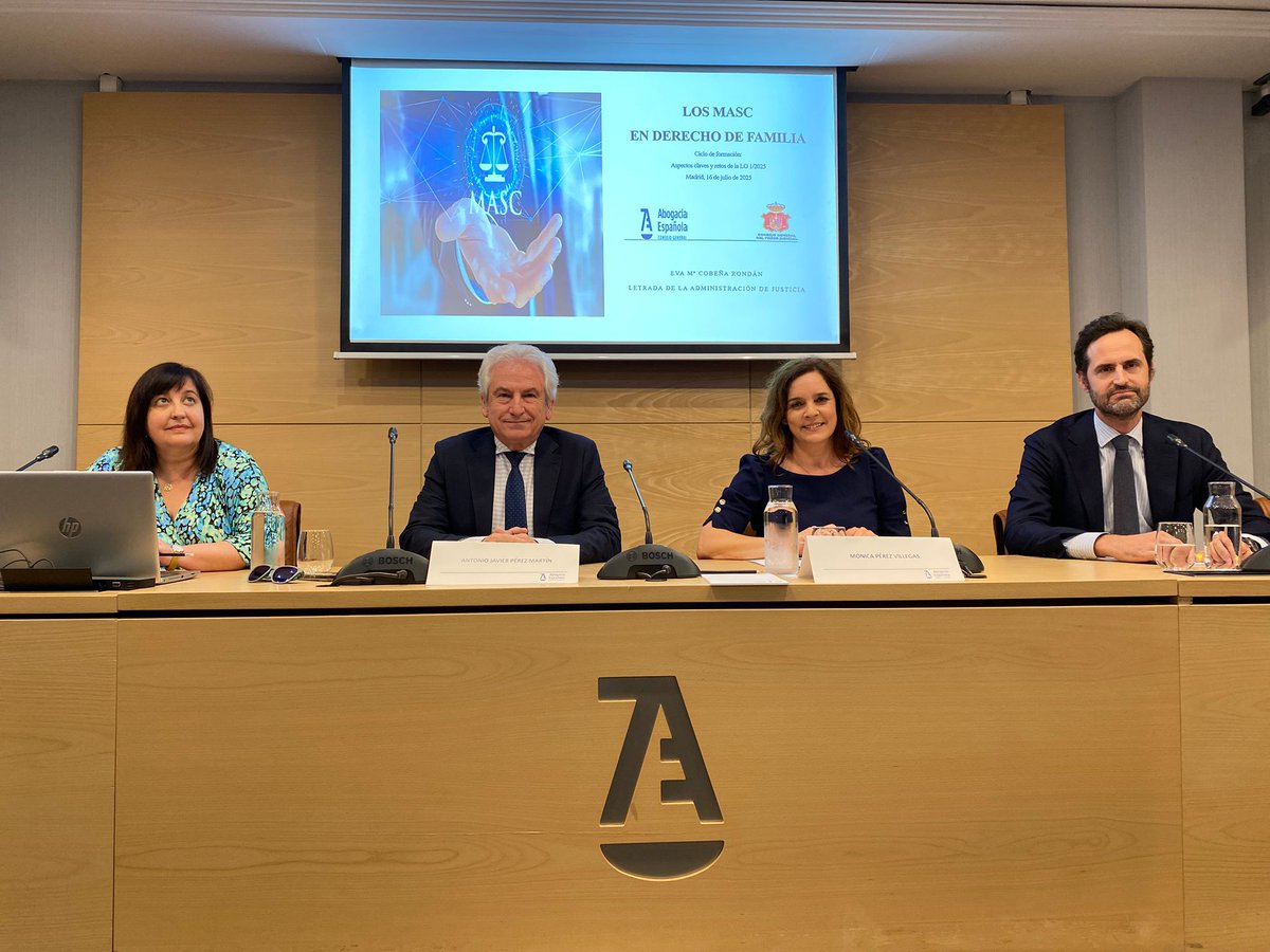 Expertos destacan el papel activo de abogados y jueces en el uso de los MASC dentro del Derecho de Familia.

abogacia.es/actualidad/not…