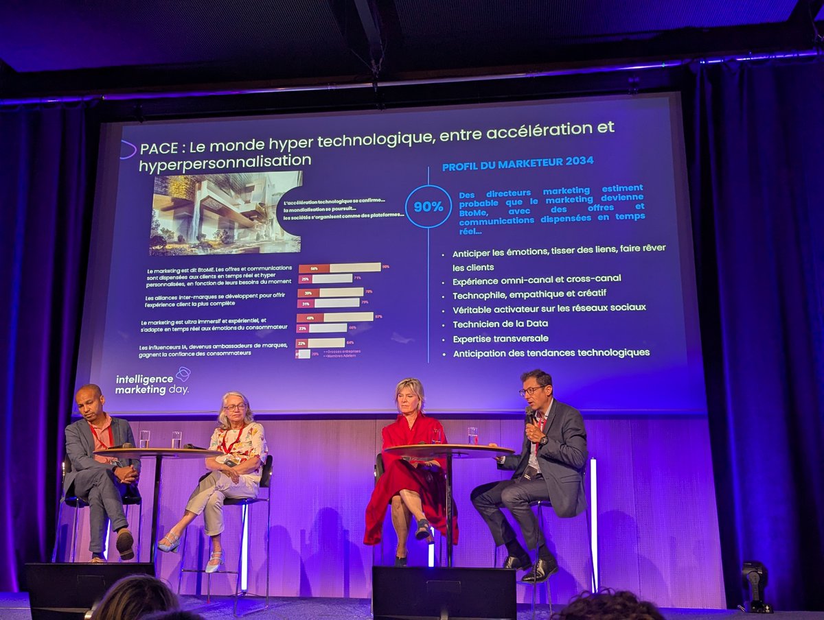 Jonathan Chan 💡📣 (@chanperco) on Twitter photo <a href="/we_are_inbound/">Intelligence Marketing Day</a> 🤖 3e monde analysé à #IMD25 : PACE
Bienvenue dans l’ère du MetoMe : IA, data et ultra-personnalisation : un sorte de Minority Report.
90 % des CMO imaginent un marketing prédictif, immersif, capable d’anticiper les émotions.
Un futur technophile, où chaque contenu est une <a href="/we_are_inbound/">Intelligence Marketing Day</a> 🤖 3e monde analysé à #IMD25 : PACE
Bienvenue dans l’ère du MetoMe : IA, data et ultra-personnalisation : un sorte de Minority Report.
90 % des CMO imaginent un marketing prédictif, immersif, capable d’anticiper les émotions.
Un futur technophile, où chaque contenu est une