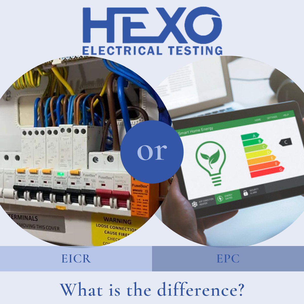 HexoElectrical's tweet image. EICR vs. EPC – What’s the Difference?
An EICR assesses the safety of electrical installations, a requirement for landlords, also used by homebuyers to evaluate a property before purchase. An EPC measures a property’s energy efficiency, needed for sales/rentals.   #EICR #EPC