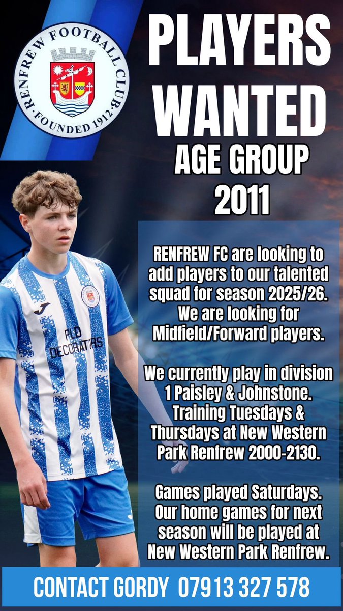 Renfrew FC 2011s tweet media