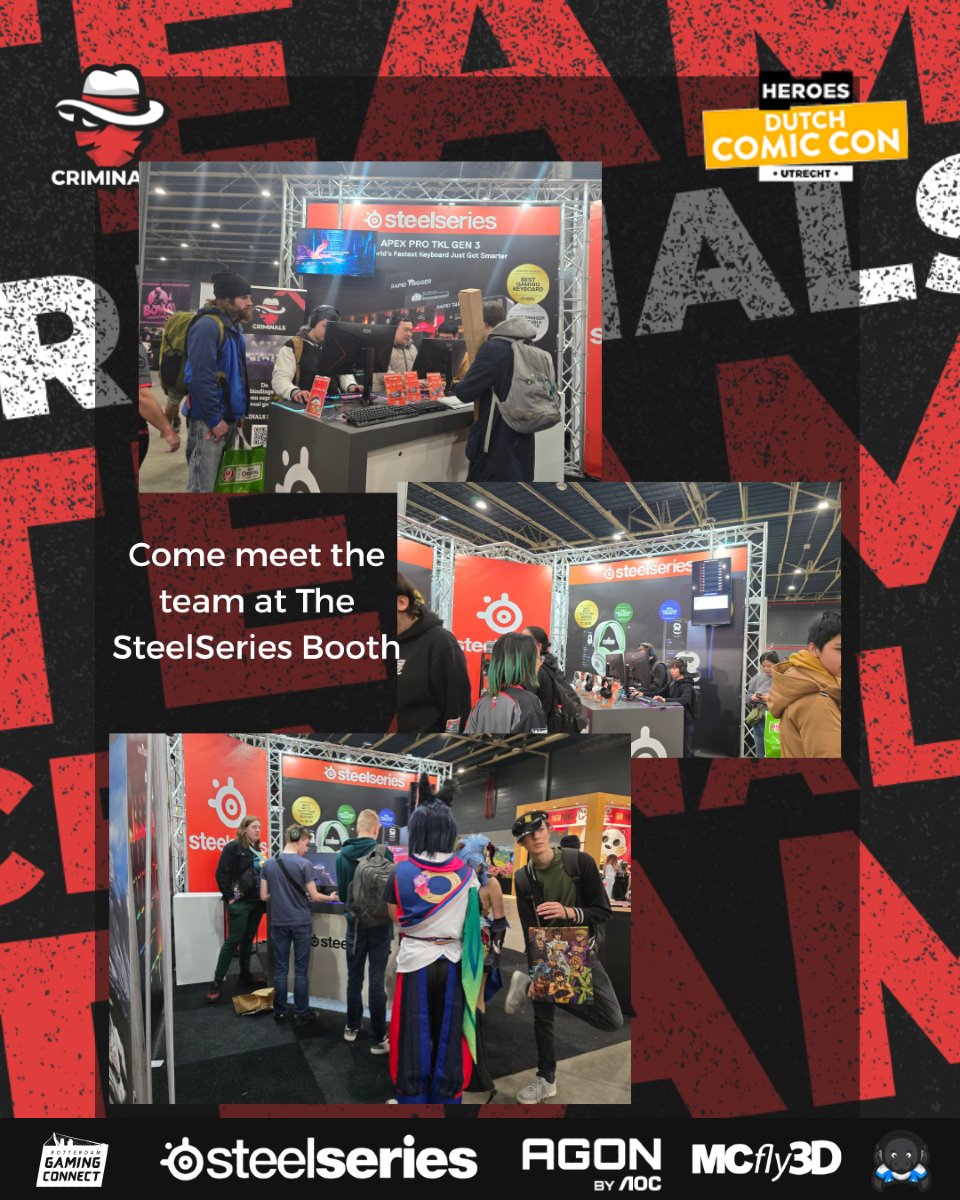 Criminals (@criminalsorg) on Twitter photo 🎮 <a href="/SteelSeries/">SteelSeries</a> op <a href="/dutchcomiccon/">Heroes Dutch Comic Con</a> – Kom langs en test je skills met de 3D Aim Trainer! 🕹️
Bezoek de stand van SteelSeries op Dutch Comic Con en ontdek de nieuwste gear. Daag jezelf uit met de 3D Aim Trainer en bewijs dat jij de snelste en nauwkeurigste shooter bent. Scoor toffe 🎮 <a href="/SteelSeries/">SteelSeries</a> op <a href="/dutchcomiccon/">Heroes Dutch Comic Con</a> – Kom langs en test je skills met de 3D Aim Trainer! 🕹️
Bezoek de stand van SteelSeries op Dutch Comic Con en ontdek de nieuwste gear. Daag jezelf uit met de 3D Aim Trainer en bewijs dat jij de snelste en nauwkeurigste shooter bent. Scoor toffe