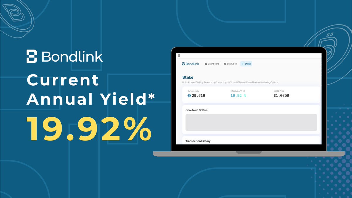 🚨 Bondlink New APY Alert: 19.92%

👉Earn with Bondlink: app.bondlink.finance

Real yield. Real assets. Real DeFi.😎