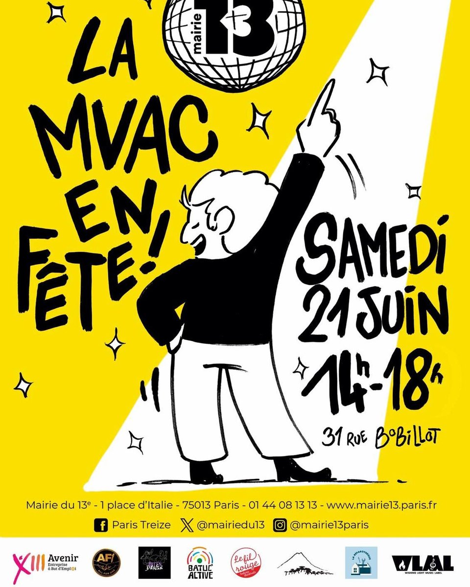 🎉 La Maison de la vie associative et citoyenne de #Paris13 déménage dans notre quartier ! Bienvenue à elle 👋 

La fête de pré-inauguration avec des animations gratuites a lieu le 21 juin de 14h à 18h. 

📍 Venez nombreux découvrir ce nouvel espace !
