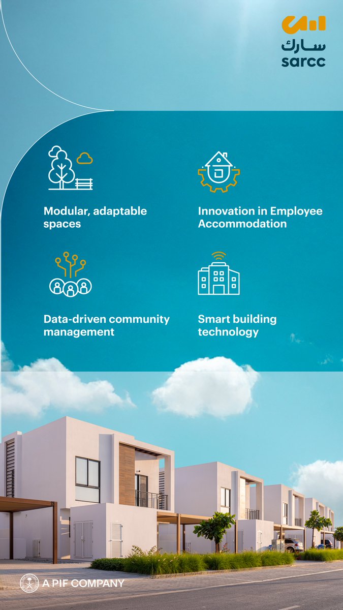 #sarcc is introducing innovative approaches to employee accommodation through smart building technology, adaptable living spaces, and technology that enhances resident experience while optimizing resource efficiency.
