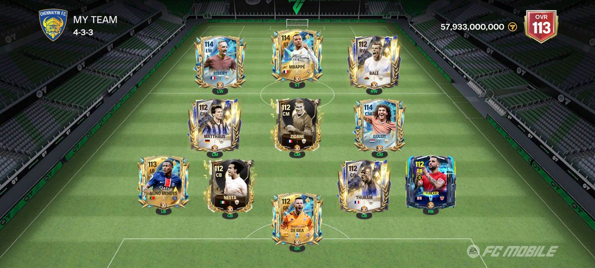 FC champion reached in Manager Mode.