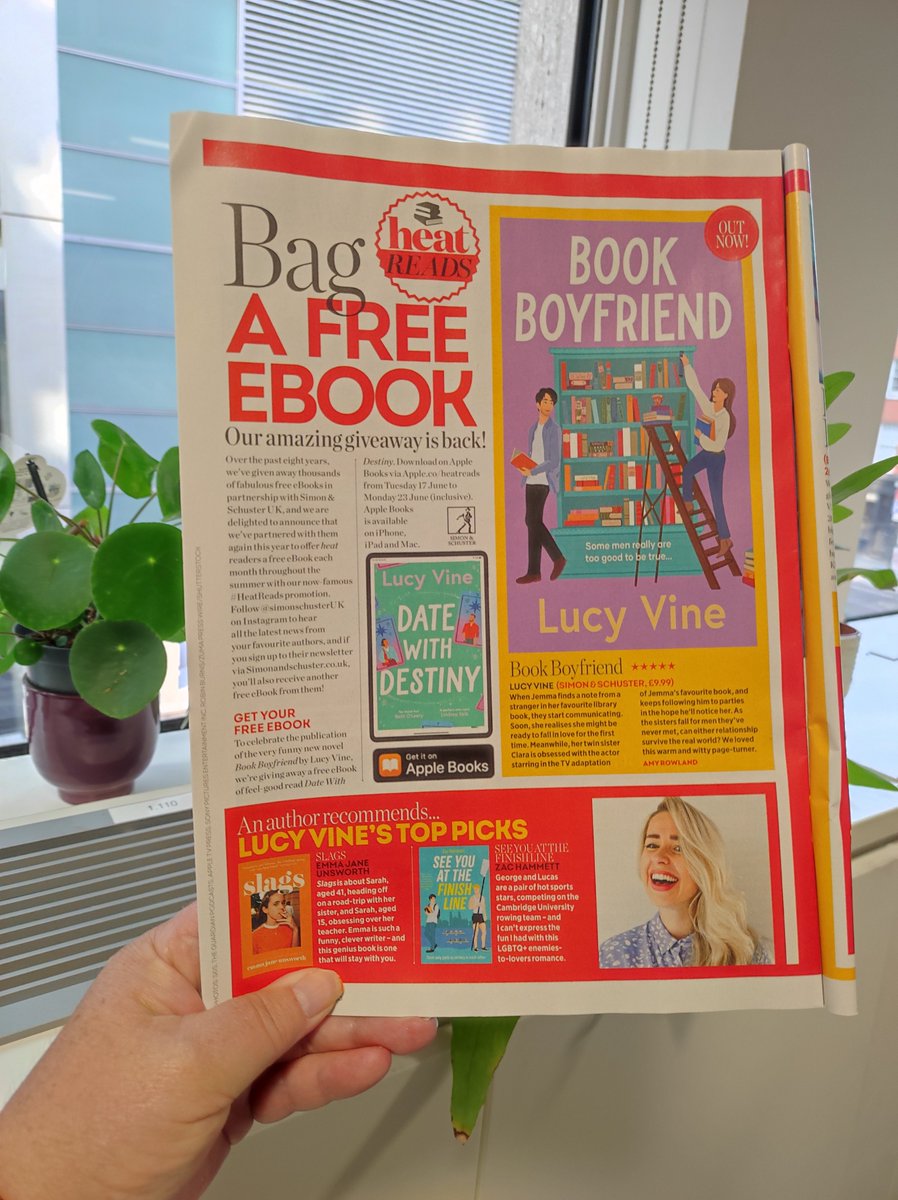 Sara-Jade Virtue (@bookminxsjv) on Twitter photo Today marks the launch of the 9th year of our <a href="/heatworld/">heatworld</a> #HeatReads and we’re kicking off with <a href="/Lecv/">Lucy Vine</a>'s #DateWithDestiny for FREE in eBook from <a href="/AppleBooks/">Apple Books</a> apple.co/heatreads!
#BookBoyfriend out on Thursday...
‘We loved this warm and witty page-turner’ says <a href="/AmyLysette/">Amy Rowland</a> Today marks the launch of the 9th year of our <a href="/heatworld/">heatworld</a> #HeatReads and we’re kicking off with <a href="/Lecv/">Lucy Vine</a>'s #DateWithDestiny for FREE in eBook from <a href="/AppleBooks/">Apple Books</a> apple.co/heatreads!
#BookBoyfriend out on Thursday...
‘We loved this warm and witty page-turner’ says <a href="/AmyLysette/">Amy Rowland</a>