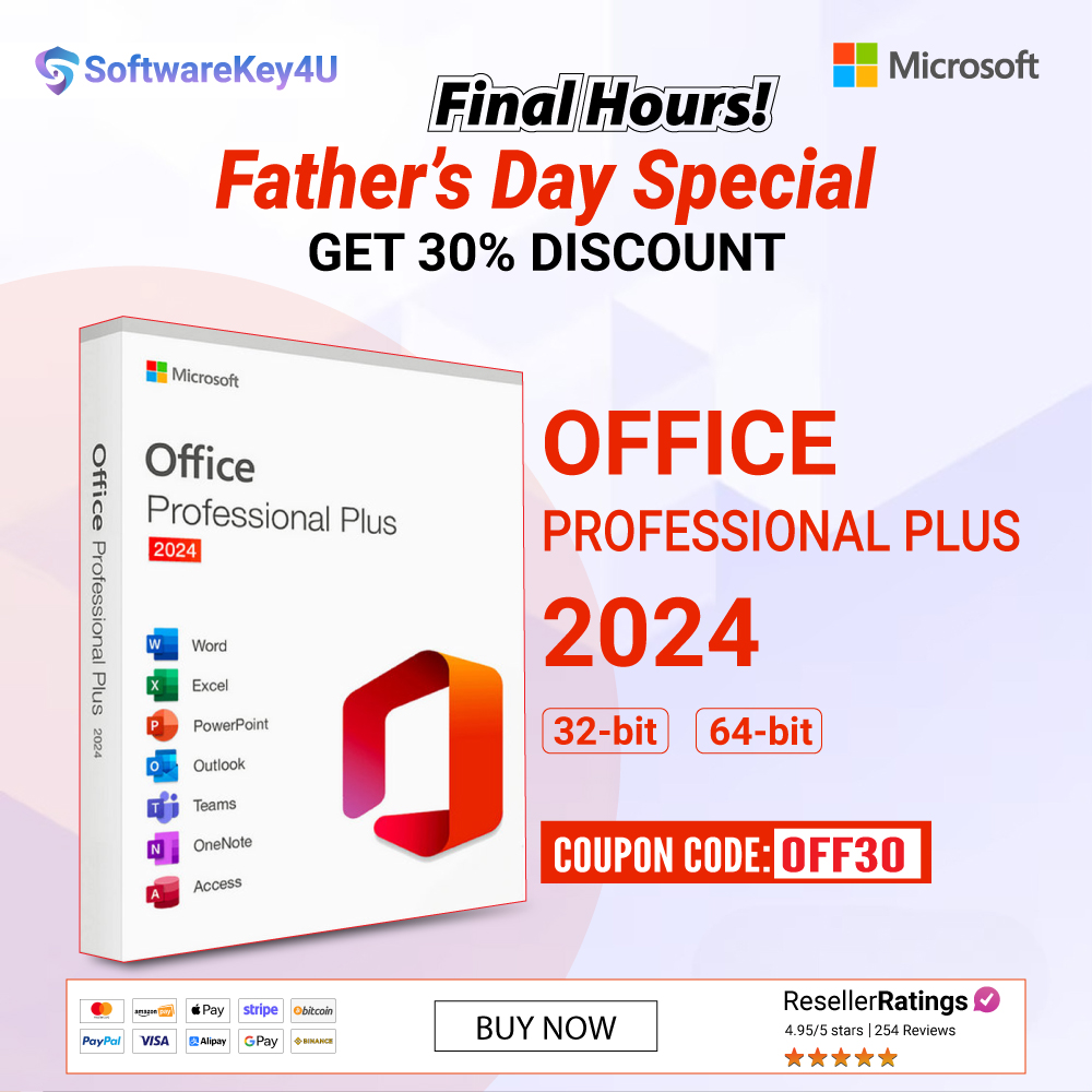 MaryCbrown81's tweet photo. 🎉 Final Hours – Father's Day Special Sale! 🎉

Microsoft Office 2024 Professional Plus

🛒 Shop now: https://t.co/ZoLfZXcGYw
🎁 Use this exclusive coupon code: OFF30 at checkout and save big before the deal ends!

#FathersDaySale #MicrosoftOffice2024 #Office2024ProPlus #OFF30 https://t.co/6oPwCs8WaY