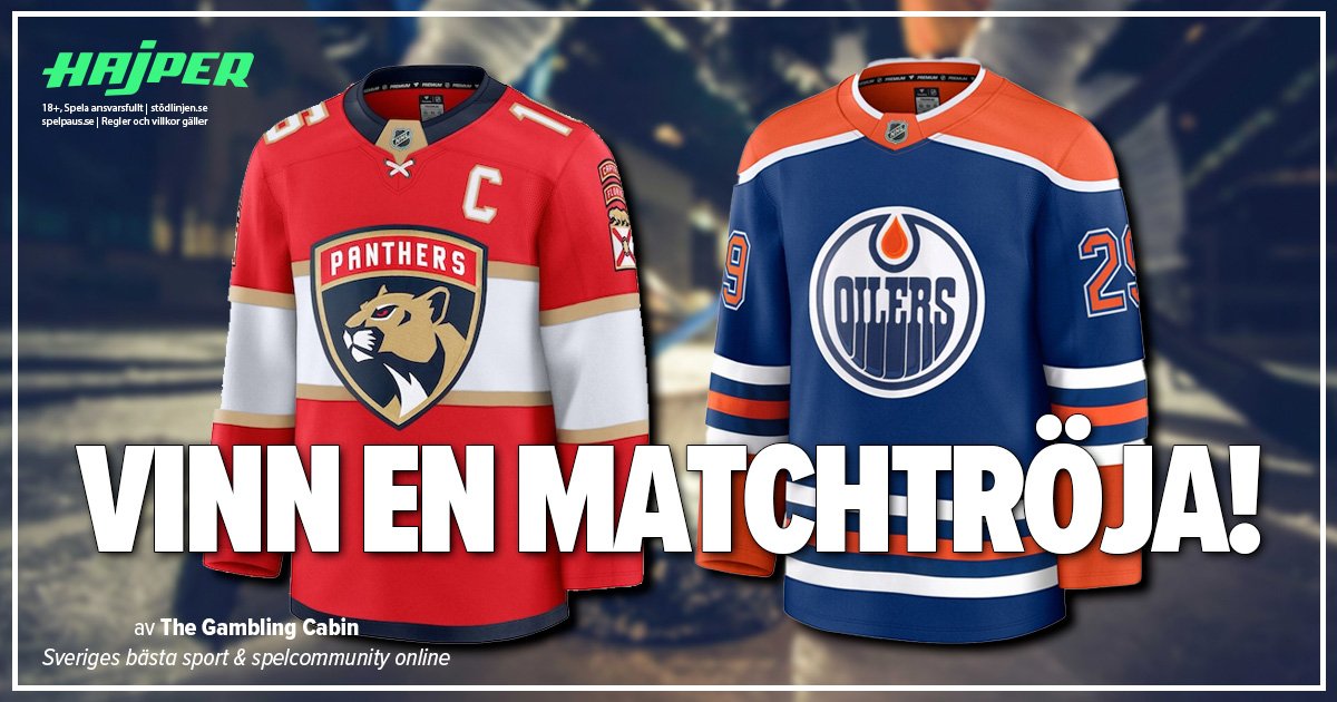 GamblingCabin's tweet image. Ta Chansen att vinna en NHL-Tröja i natt! 🔥🔥

- Gissa resultat + Retweeta inlägget
- Gissa resultat i Facebookgruppen för en extra chans: gamblingcabin.se/go/vinn-matcht…
- Rätt resultat = en lott i dragningen

Vi drar vinnaren under onsdagen. Vi ses på streamen i natt!