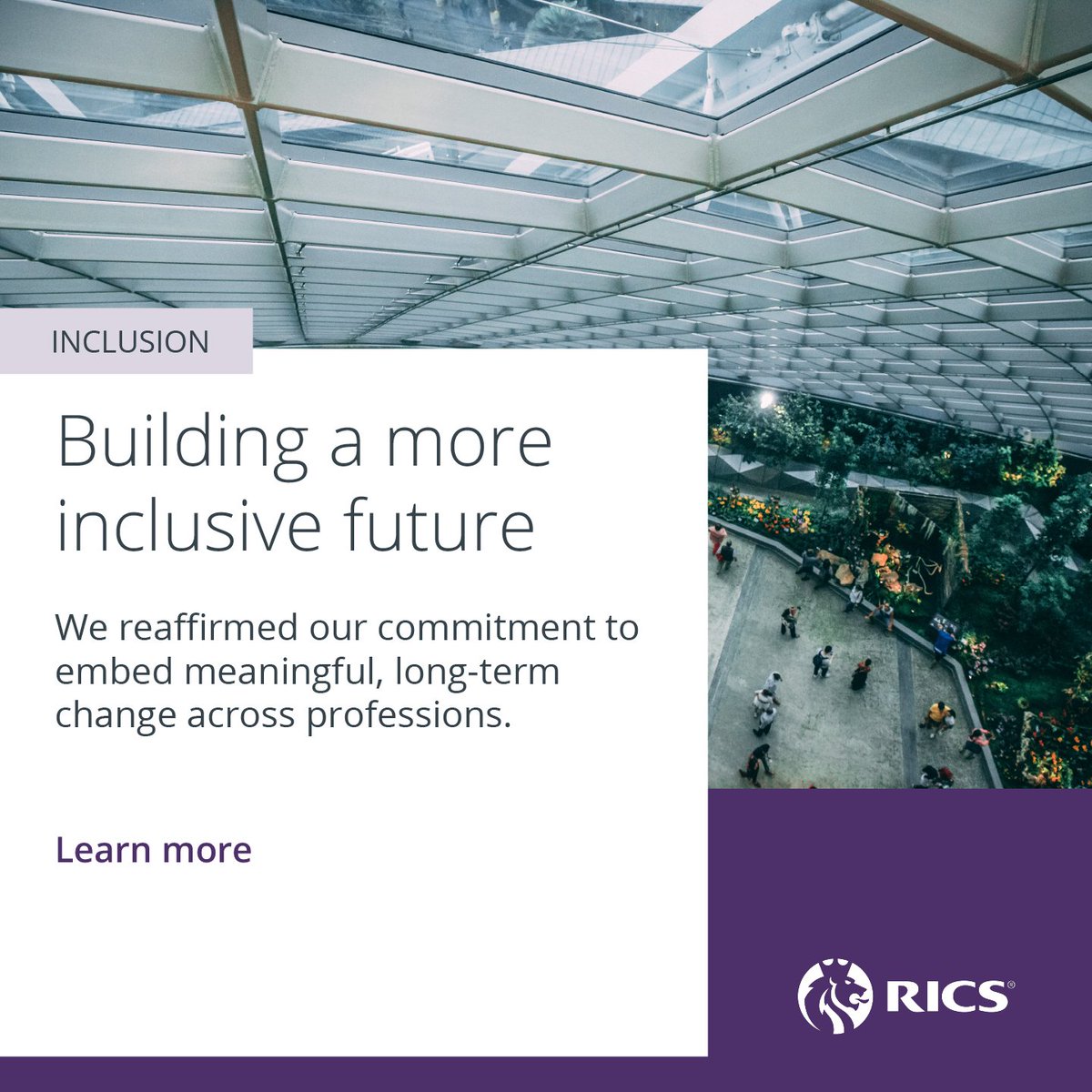 RICS joins partners in reaffirming an unwavering commitment to diversity, equity and inclusion (DEI). 🎊

Justin Young, RICS CEO, has signed a five-year extension of the existing B.E. Inclusive Memorandum of Understanding (MoU), alongside The Chartered Institute of Building,