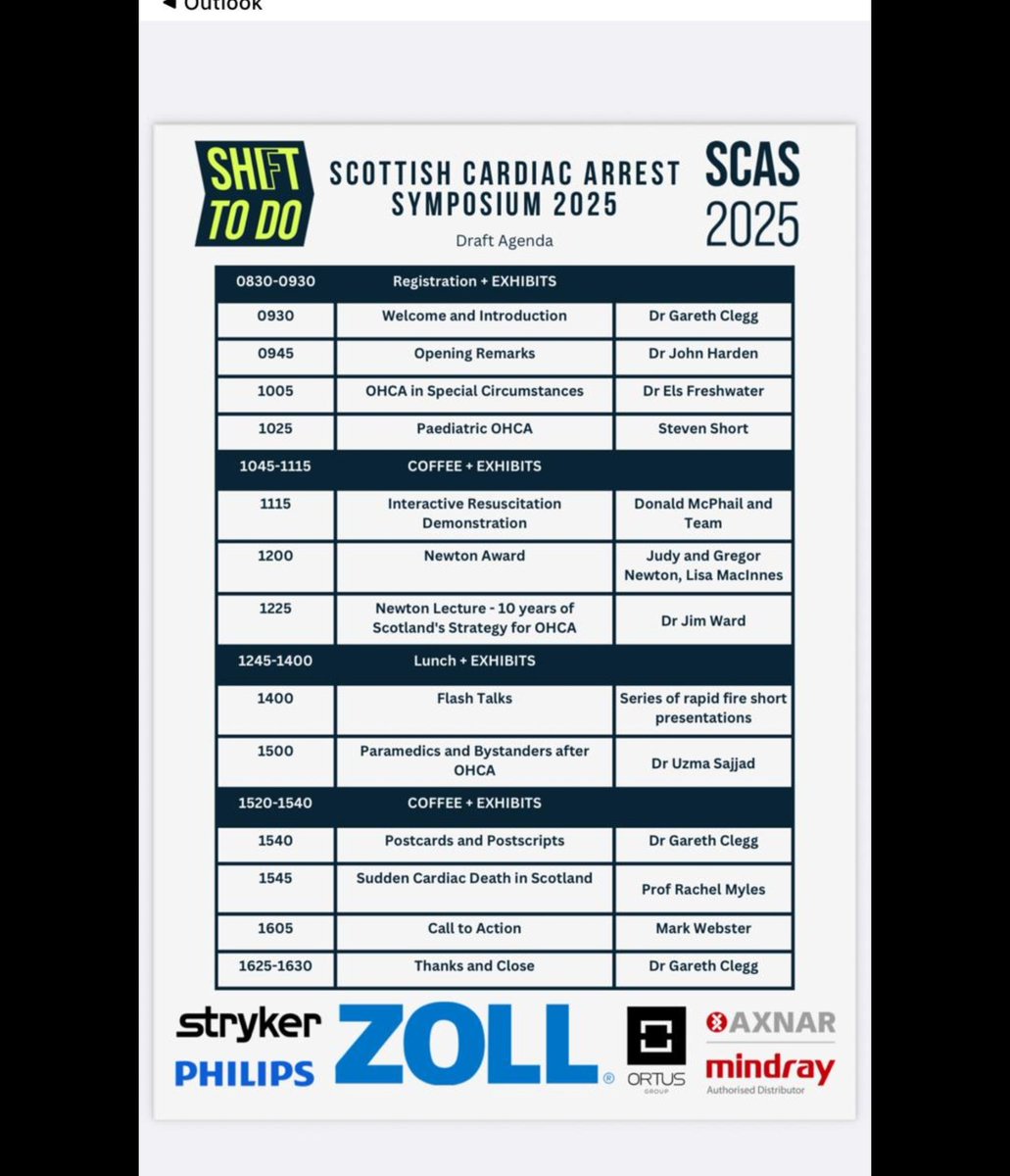 2 days to go before the Scottish Cardiac Arrest Symposium

Great day talking all things cardiac arrest

Anyone going ? Tickets still available

If not, it's also available online 

eventbrite.co.uk/e/scottish-car…

#Edinburgh