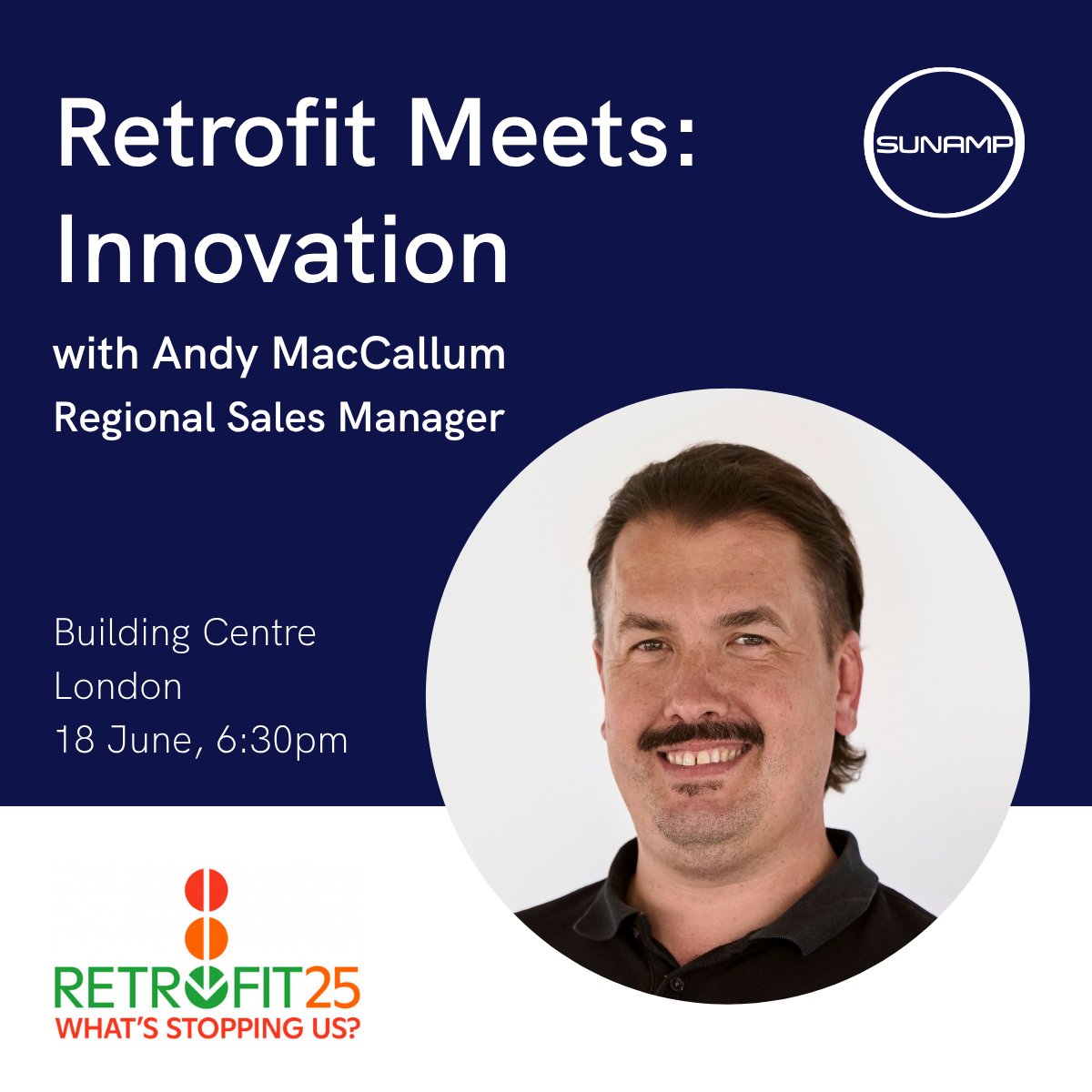 Discover innovative solutions to your retrofit challenges at the Retrofit Meets: Innovation panel discussion at the <a href="/BuildingCentre/">Building Centre</a> tomorrow (18 June), featuring Sunamp regional sales manager Andy MacCallum. 

Book your free ticket here: buildingcentre.co.uk/whats_on/event…