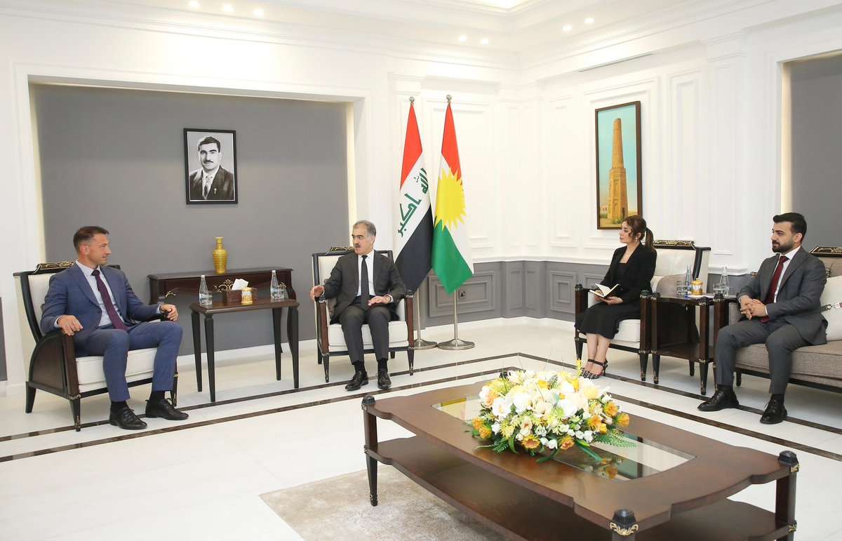 Received Mr. Stanislav Nokov, outgoing Head of the #Bulgarian Trade and Economic Section in Erbil. I expressed gratitude for his valuable contributions and good role in nurturing our bilateral economic cooperation. Wishing him success in his future endeavors.