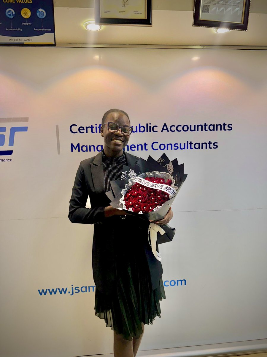 🎉Congratulations to our very own Brenda Namulindwa on completing the CPA course, your hard work and commitment have truly paid off. We are beyond proud to celebrate this milestone with you and look forward to your continued success.