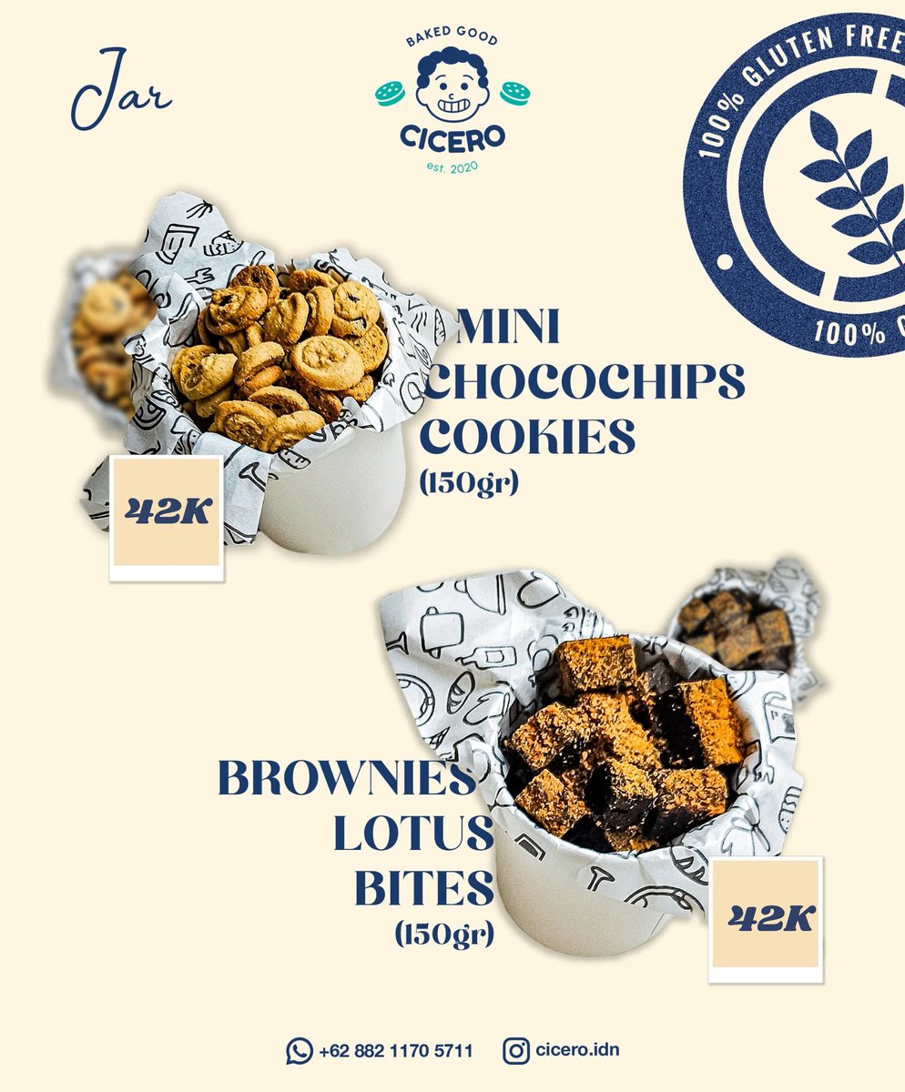 vincentstefs's tweet photo. Teman2 boleh bantu RT nya yah 💖

Open PO setiap hari semua kue Gluten-free ini, bisa kirim keluar kota Bekasi dengan PAXEL untuk series Jar dan Brownies 💖 @ciceroidn ✨

Untuk pemesanan bisa langsung chat di https://t.co/G4RRMDiSMx ✨ Makasih 💖 https://t.co/BfgelpY8GU