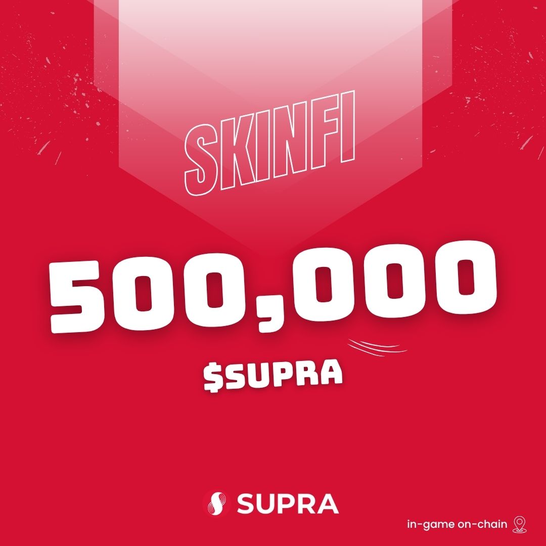 SkinFi_'s tweet image. Skinfi has acquired 500,000 $SUPRA  to prepare for future incentivized campaigns on the Supra blockchain.

Stack your bags👀