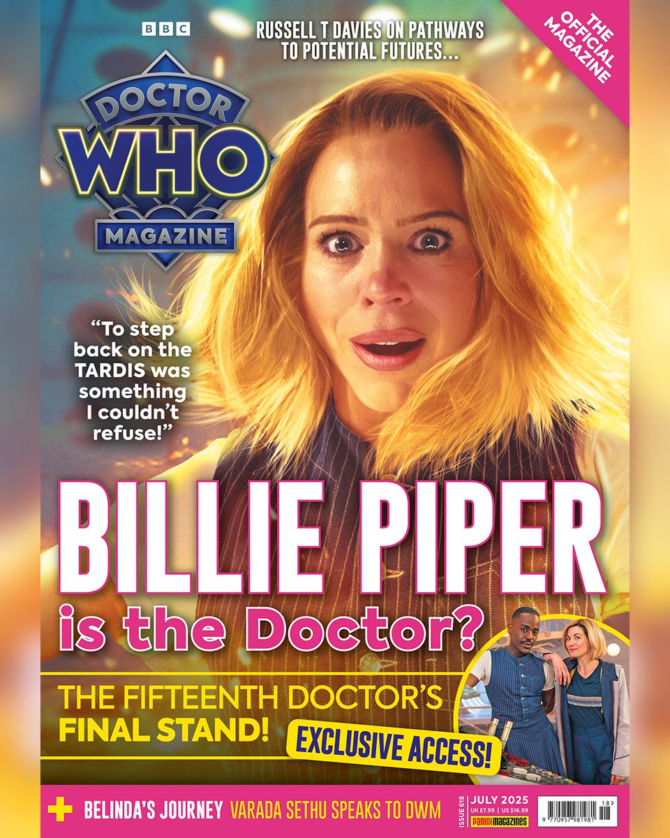 bbcdoctorwho's tweet image. Billie Piper is... this month's #DoctorWho Magazine cover star!
Get an inside look at the revelations of the Doctor Who: Season 2 finale - Subscribe and get each issue delivered direct to your door ➡️ bbc.in/DWMSub