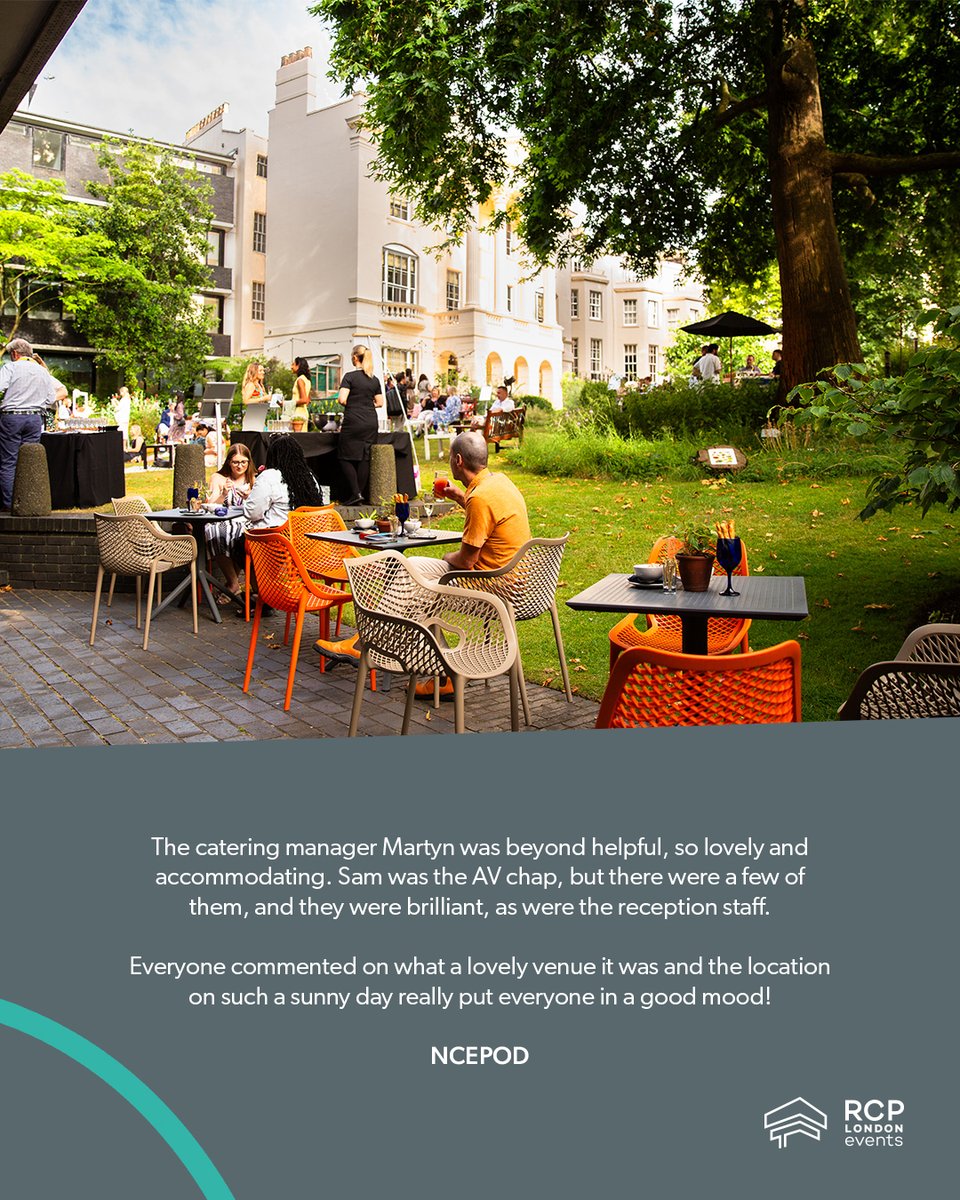 There’s nothing we love more than seeing our venue come alive👏

See what recent hosts and guests say about their experience with us. 

Ready to plan your next event? Get in touch with our team at: rcpevents.co.uk/enquire-now

#RCPLondonEvents
#LondonConference
