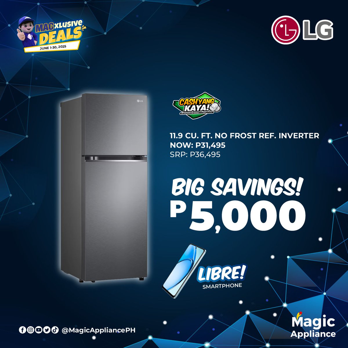 Unlock BIG Savings! with LG Appliance MACxclusive Deals!

Don’t miss out on special offers, surprise discounts, and must-have appliance deals only at Magic Appliance. 

MaGaandang Buhay!

#MagicAppliance #LG #maGAANdangBuhay #MACares