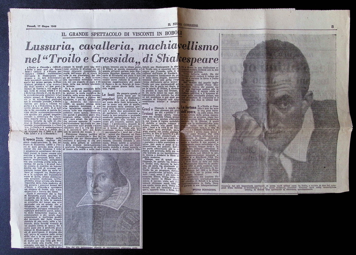 bertini_film's tweet photo. Firenze, 17 Giugno 1949. Il Grande Spettacolo di Visconti in Boboli #troiloecressida #WilliamShakespeare #giardinodiboboli #luchinovisconti https://t.co/KUP4e57pCg
