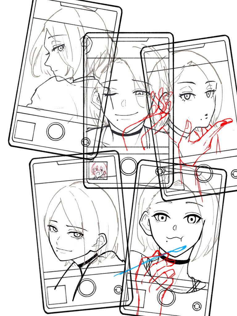 u2__00's tweet image. 本当は誕生日にあげたかったけど、完成しなさそうなので下描きだけ😭
