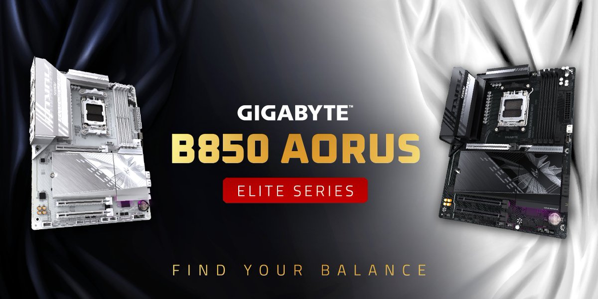 Who says your next build needs to be dull?
Get a Gigabyte B850 Aorus Elite Series board today at <a href="/wootware/">Wootware</a>, <a href="/ProgenixZA/">Progenix</a> or <a href="/dreamware_tech/">Dreamware Tech</a>