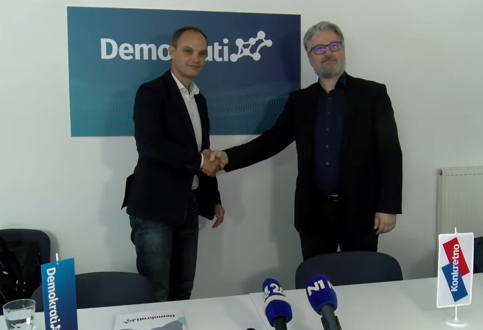 🤝 Sodelujmo za prihodnost

Hvala organom stranke <a href="/Konkretno_/">Stranka Konkretno</a> za podporo in priključitev stranki Demokrati. Združitveni kongres bo potekal konec meseca junija.

🇸🇮 Obstaja politika, ki v ospredje postavlja vsebino in vizijo uspešne Slovenije. To smo Demokrati.