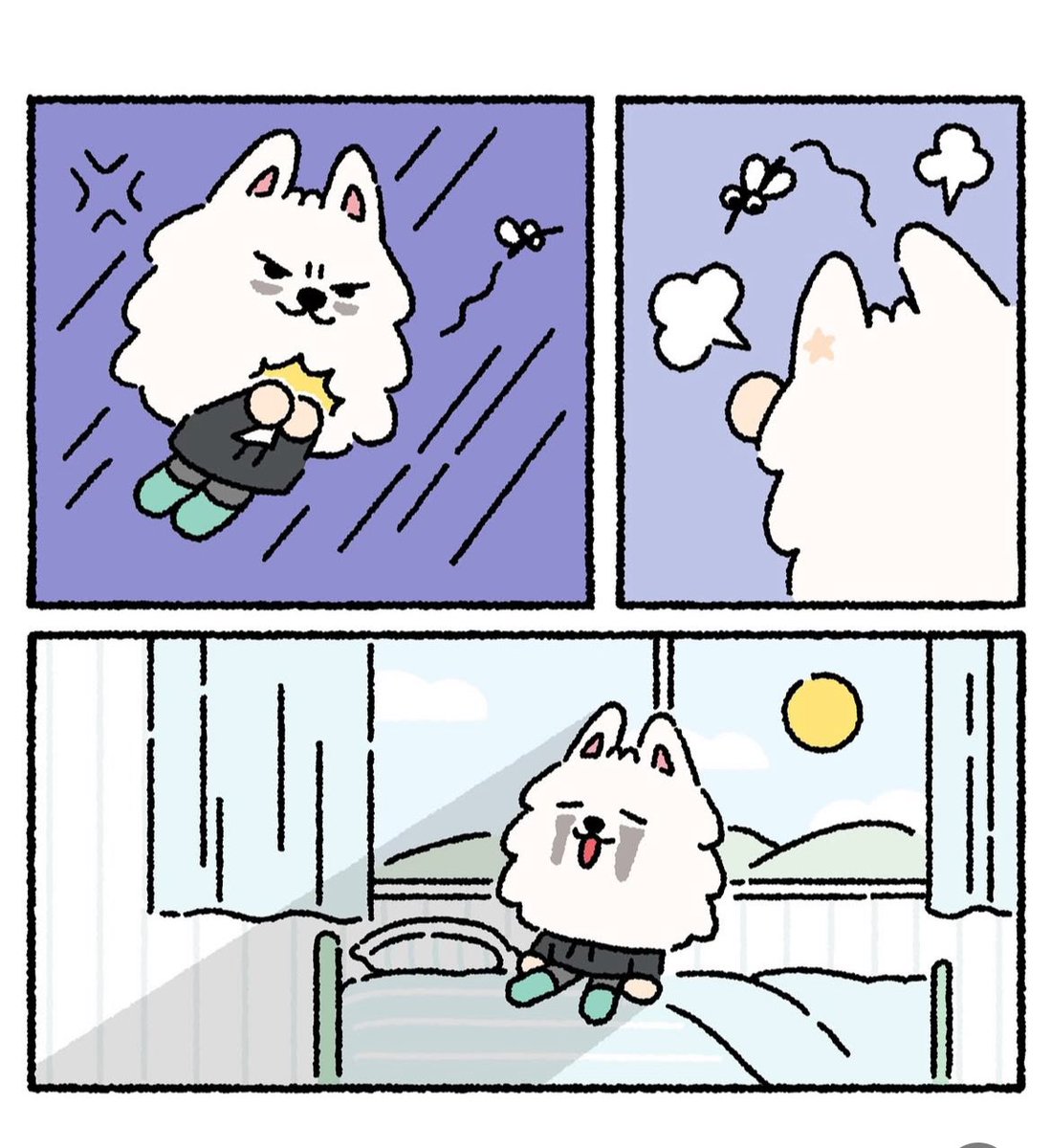 밤새 모기와의 사투하다가 다크서클 가오나시 된 용멍이 (ㅜㅜ)