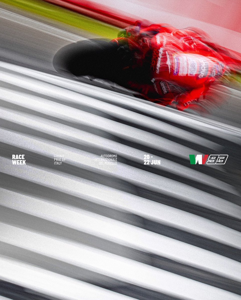 Race week in 🇮🇹.
<a href="/marcmarquez93/">Marc Márquez</a>