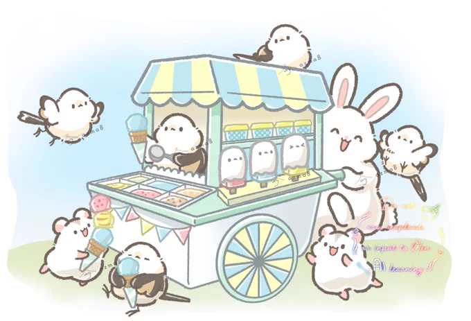 梅雨っぽい絵を描こうかとも思ったのですが、もはやアイスの絵の方が良くないか…?と思い始める次第…