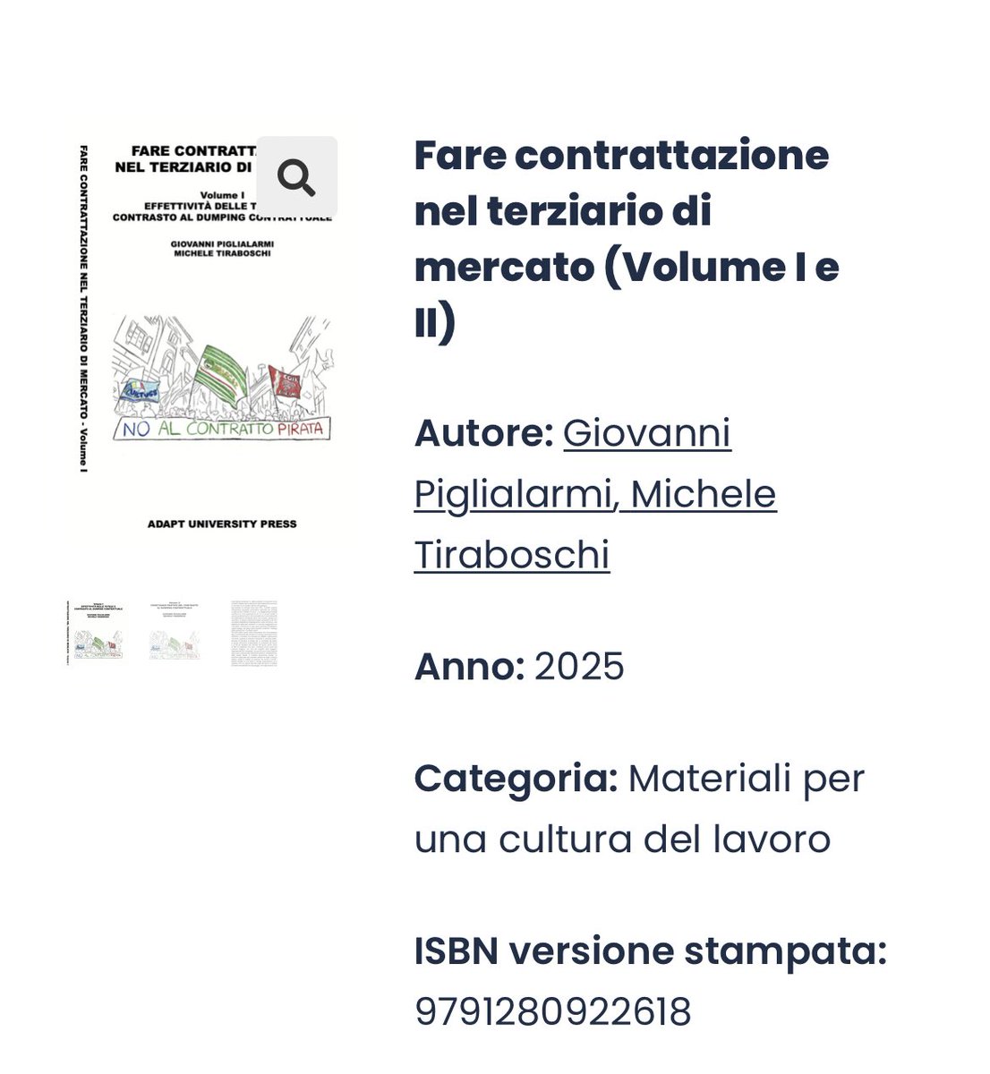 Oggi a #Roma presentiamo la ricerca realizzata da <a href="/adaptland/">ADAPTLAND</a> sul dumping contrattuale nel terziario, qui disponibile adaptuniversitypress.it/prodotto/fare-…
<a href="/adapt_rel_ind/">FareContrattazione</a>