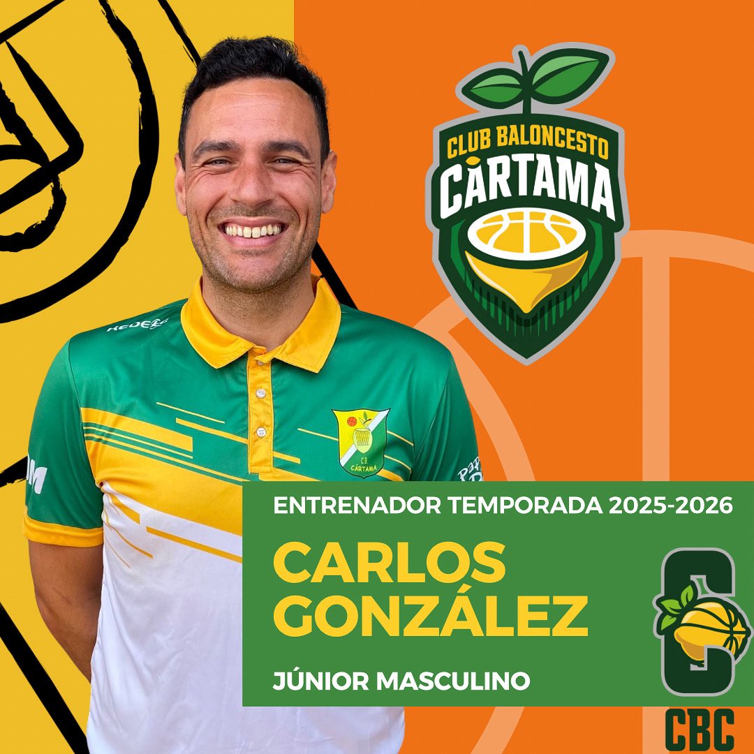 JÚNIOR FAB Vuelve a casa @carlos_elbrut y lo hará con el equipo Júnior masculino. Estamos encantados que vuelvas a entrenar en tu club. #CrecemosContigo #CBC #BaloncestoCártama