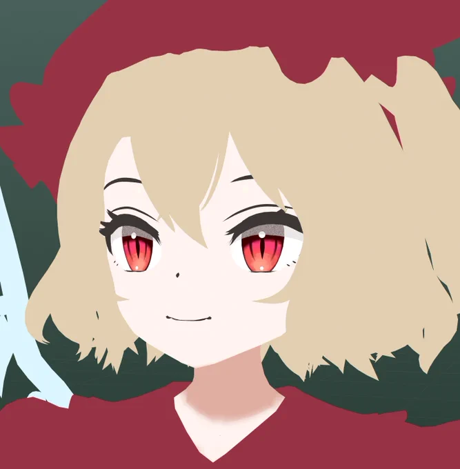 目だけ仮テクスチャ描いて入れてみた
