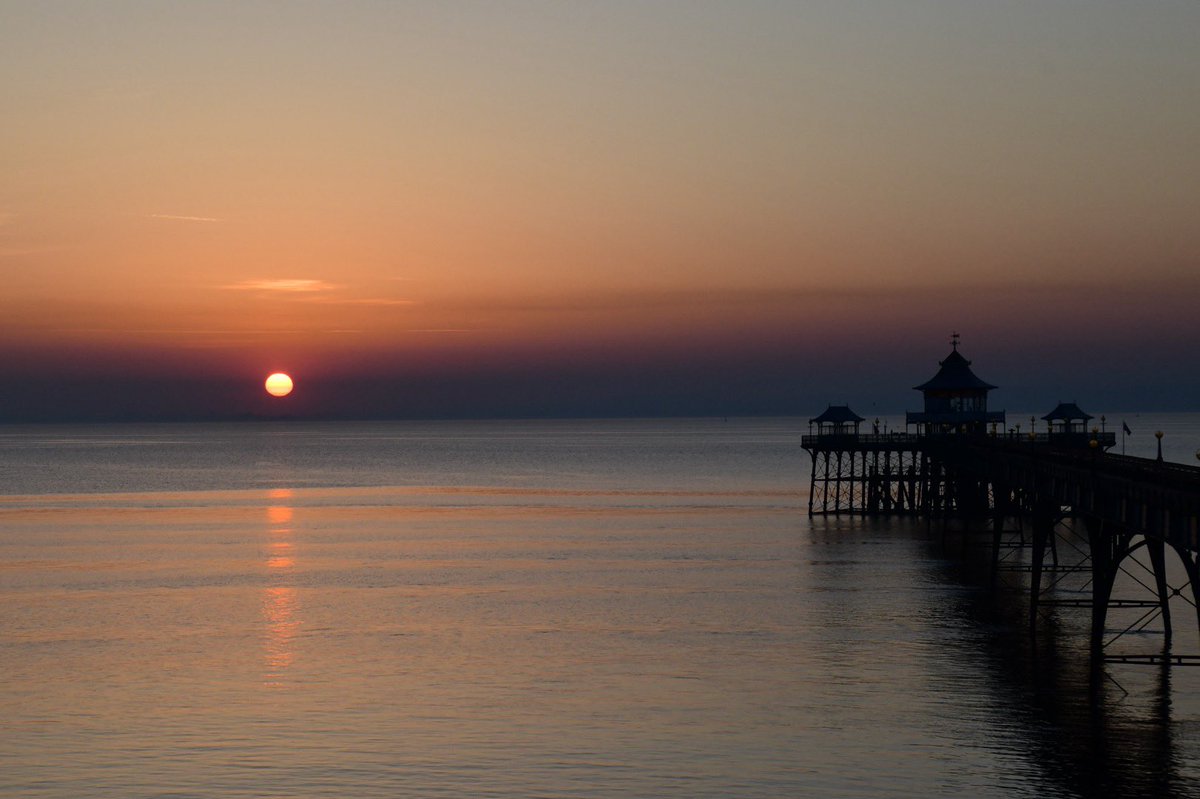 Sunset at Clevedon Pier