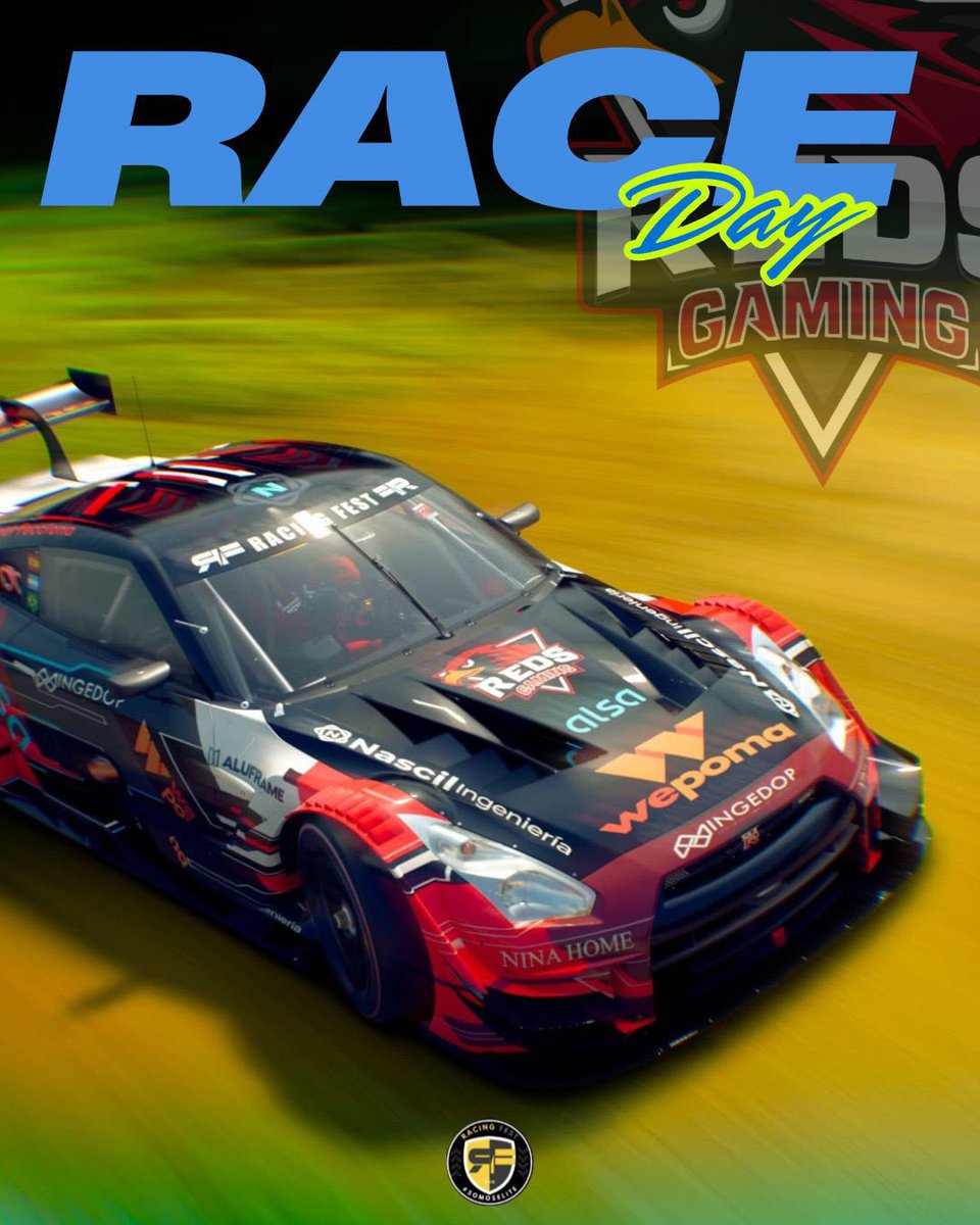 Reds Gaming E.C π΄ (@redsgaming_esp) on Twitter photo π Β‘ππΌπΎπ πΏπΌπ! π
π| Racing Fest World Tour 2 β Semifinal
<a href="/RacingFest/">Racing Fest</a>
π₯ | 20:30H
π¦
| <a href="/REDS_GuiLLe/">G. Rodriguez</a>
π | Nissan GT-R NISMO GT500 / Pagani Zonda R
π¨ | <a href="/dj_nanu_/">βπΌπ»π_βπππ¦</a>
πΈ | <a href="/Caste_TheKid/">REDS_Caste</a>
π | Interlagos
π₯ | twitch.tv/eliteproject
@Redsgaming_esp
#GoReds π¦
π΄
#GT7 π Β‘ππΌπΎπ πΏπΌπ! π
π| Racing Fest World Tour 2 β Semifinal
<a href="/RacingFest/">Racing Fest</a>
π₯ | 20:30H
π¦
| <a href="/REDS_GuiLLe/">G. Rodriguez</a>
π | Nissan GT-R NISMO GT500 / Pagani Zonda R
π¨ | <a href="/dj_nanu_/">βπΌπ»π_βπππ¦</a>
πΈ | <a href="/Caste_TheKid/">REDS_Caste</a>
π | Interlagos
π₯ | twitch.tv/eliteproject
@Redsgaming_esp
#GoReds π¦
π΄
#GT7