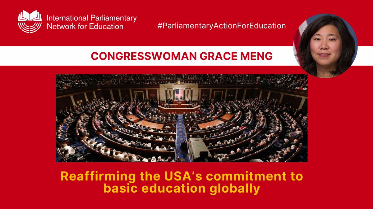 International Parliamentary Network for Education (@ipneducation) on Twitter photo 🇺🇲 <a href="/RepGraceMeng/">Grace Meng</a> has worked to ensure a 5-year extension of the 2017 bipartisan #READAct, recommitting the USA to ensuring more children are in school and learning foundational skills.
📅 Find out more & hear her speak this #WorldParliamentDay (Mon 30 June) about reaffirming US 🇺🇲 <a href="/RepGraceMeng/">Grace Meng</a> has worked to ensure a 5-year extension of the 2017 bipartisan #READAct, recommitting the USA to ensuring more children are in school and learning foundational skills.
đź“… Find out more & hear her speak this #WorldParliamentDay (Mon 30 June) about reaffirming US