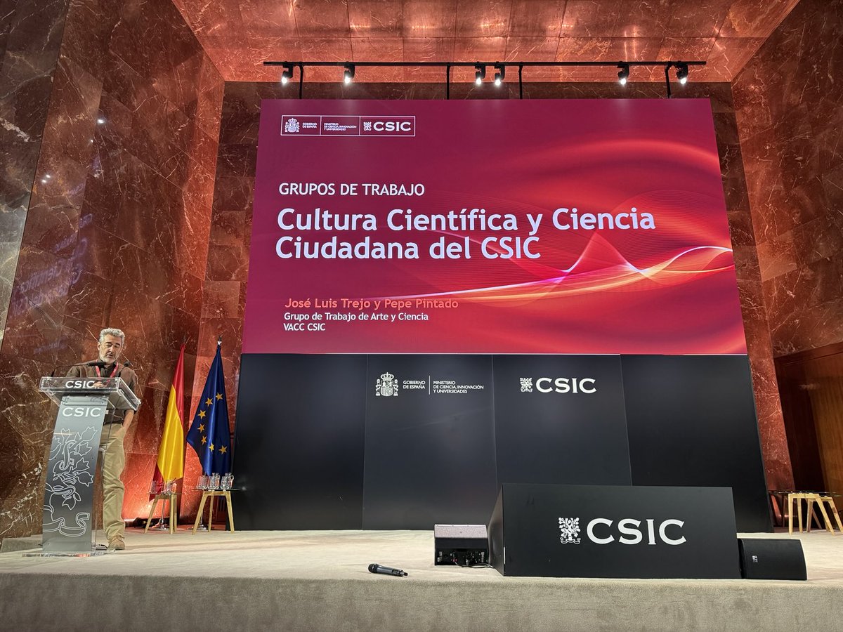 LOPEZMASCARAQUE's tweet image. José Luis Trejo @JLTrejo2 presenta el Grupo de Trabajo de Arte y Ciencia en las IV jornadas de Cultura Científica y Ciencia Ciudadana del @CSIC @CSICdivulga