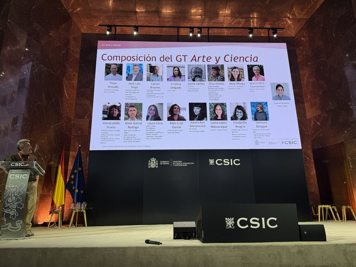 LOPEZMASCARAQUE's tweet image. José Luis Trejo @JLTrejo2 presenta el Grupo de Trabajo de Arte y Ciencia en las IV jornadas de Cultura Científica y Ciencia Ciudadana del @CSIC @CSICdivulga