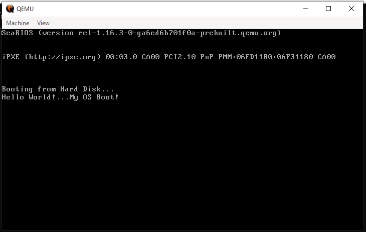 yoshikaz1986's tweet image. #自作OS
今日は文字列の表示まで。
趣味の範囲でゆったりやります。